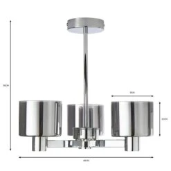 Erin 3 Light Semi Flush Ceiling Light -Home Lighting Store 30770082 alt07