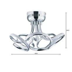 Cortez 5 Light Integrated LED Swirl Semi Flush Ceiling Light 13 Cortez 5 Light Integrated LED Swirl Semi Flush Ceiling Light -Home Lighting Store 30781655 alt05