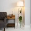 Beaumont Plant Stand Wooden Floor Lamp -Home Lighting Store 30787666