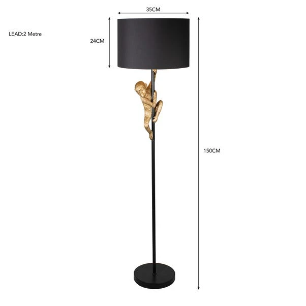 Odisha Monkey Floor Lamp 9 Odisha Monkey Floor Lamp - Image 7