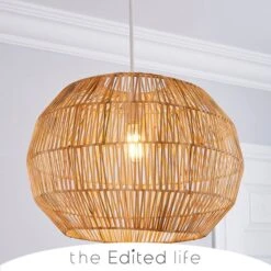 Wicker Woven Easy Fit Pendant Shade -Home Lighting Store 30788354