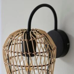 Kirra Bathroom Faux Rattan Wall Light -Home Lighting Store 30789838 alt03
