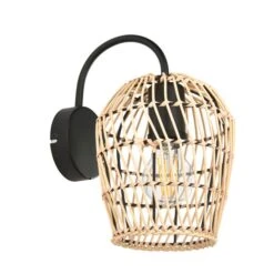 Kirra Bathroom Faux Rattan Wall Light -Home Lighting Store 30789838 alt04