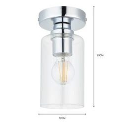 Fryer Bathroom Flush Ceiling Light -Home Lighting Store 30789840 alt06