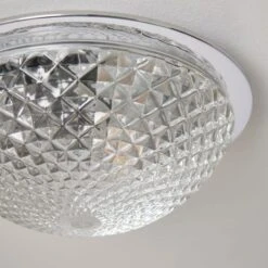 Tropic Faceted Dome Flush Bathroom Ceiling Light -Home Lighting Store 30789842 alt02