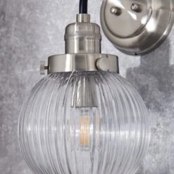 Broden Ribbed Chrome Wall Light 11 Broden Ribbed Chrome Wall Light -Home Lighting Store 30789885 alt02