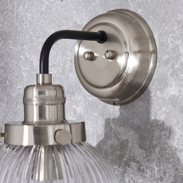 Broden Ribbed Chrome Wall Light 6 Broden Ribbed Chrome Wall Light - Image 4