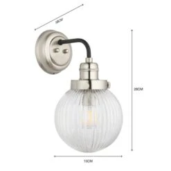 Broden Ribbed Chrome Wall Light 15 Broden Ribbed Chrome Wall Light -Home Lighting Store 30789885 alt06