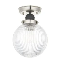 Broden Ribbed Bathroom Flush Ceiling Light -Home Lighting Store 30789886 alt05