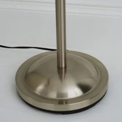 Marble Glass Satin Nickel Floor Lamp -Home Lighting Store 30792348 alt02