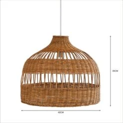 Priyanka Rattan Easy Fit Pendant Shade -Home Lighting Store 30792363 alt04