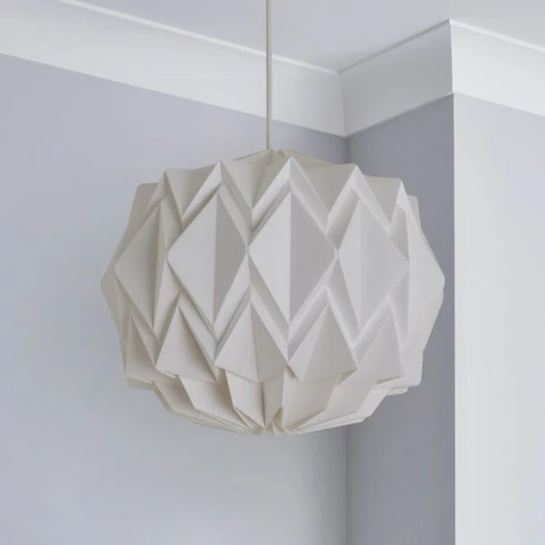Origami Round Pendant Shade 4 Origami Round Pendant Shade - Image 2