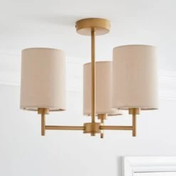 Prescot 3 Light Semi Flush Ceiling Light -Home Lighting Store 30798590 alt01