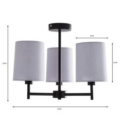 Prescot 3 Light Semi Flush Ceiling Light -Home Lighting Store 30798591 alt05