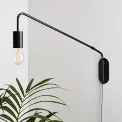 Braddy Arc Plug In Wall Light -Home Lighting Store 30798611 alt01