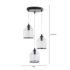 Lenny 3 Light Cluster Ceiling Light -Home Lighting Store 30798652 alt05