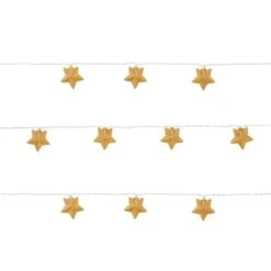 Gold Metal Mesh Star LED String Lights -Home Lighting Store 30798954 alt04