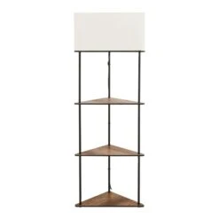 Fulton Corner Shelved Floor Lamp Rustic Pine -Home Lighting Store 30802424 alt04