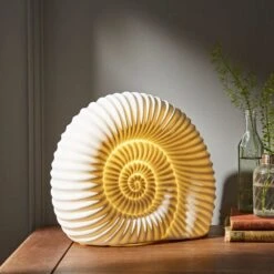 Porcelain Ammonite Table Lamp