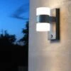 EGLO Atollari 2 Light Outdoor Sensor Wall Light -Home Lighting Store 30817317