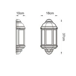 Vogue Lighting Epsom Outdoor PIR Wall Light -Home Lighting Store 30817357 alt08
