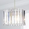 Acrylic Prism Chrome Easy Fit Pendant Shade -Home Lighting Store 30821939