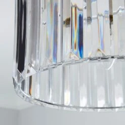 Acrylic Prism Chrome Easy Fit Pendant Shade 9 Acrylic Prism Chrome Easy Fit Pendant Shade -Home Lighting Store 30821939 alt02