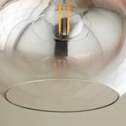 Nivala Metallic Ombre Copper Glass Easy Fit Pendant Shade -Home Lighting Store 30831741 alt02