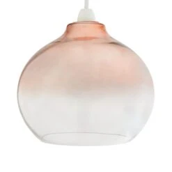 Nivala Metallic Ombre Copper Glass Easy Fit Pendant Shade -Home Lighting Store 30831741 alt03