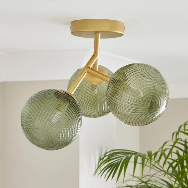 Cohen 3 Light Semi Flush Ceiling Light 4 Cohen 3 Light Semi Flush Ceiling Light - Image 2