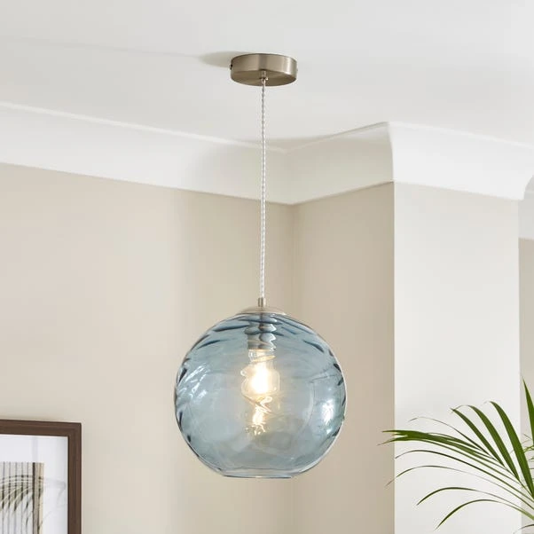 Aqua Glass Pendant Light 3 Aqua Glass Pendant Light