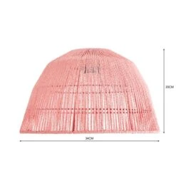 Kabir Pink String Easy Fit Pendant Shade -Home Lighting Store 30833685 alt08