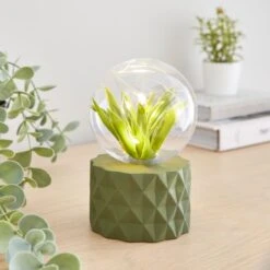 Faux Terrarium Geometric Battery Table Lamp -Home Lighting Store 30833944