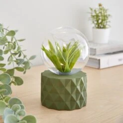 Faux Terrarium Geometric Battery Table Lamp -Home Lighting Store 30833944 alt01