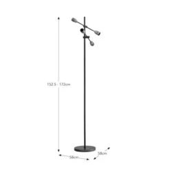 Marsden Industrial 4 Light Floor Lamp -Home Lighting Store 30833975 alt04