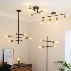 Marsden Industrial 4 Light Semi Flush Spotlight Bar -Home Lighting Store 30833997 alt09