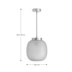 Lixue Recycled Glass Frosted Smoked Pendant Light -Home Lighting Store 30834013 alt04