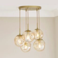 Alexis 5 Light Cluster Ceiling Light -Home Lighting Store 30834020 alt02