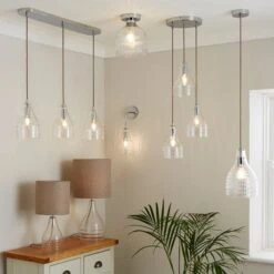 Hannam Recycled Glass 3 Light Diner Ceiling Light 15 Hannam Recycled Glass 3 Light Diner Ceiling Light -Home Lighting Store 30834025 alt09