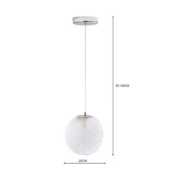 Vaughn Globe Glass Pendant Light -Home Lighting Store 30834070 alt08