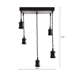 Keates 5 Light Flush Cluster Ceiling Light -Home Lighting Store 30834217 alt08