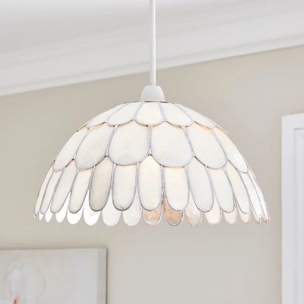 Capiz 3 Tiered Easy Fit Pendant Shade 3 Capiz 3 Tiered Easy Fit Pendant Shade