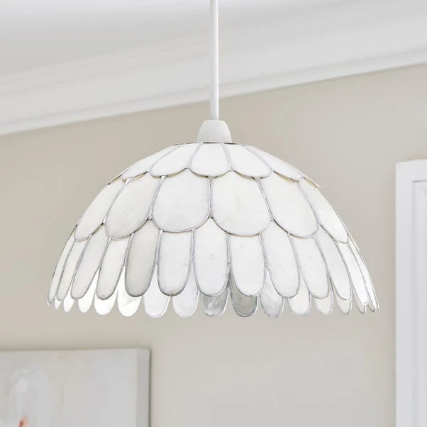 Capiz 3 Tiered Easy Fit Pendant Shade 4 Capiz 3 Tiered Easy Fit Pendant Shade - Image 2