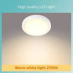 Philips Doris Warm White Integrated LED Flush Ceiling Light -Home Lighting Store 30838288 alt03