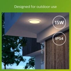Philips Warm White Superslim Integrated LED Outdoor Flush Ceiling Light 28 Philips Warm White Superslim Integrated LED Outdoor Flush Ceiling Light -Home Lighting Store 30838294 alt05