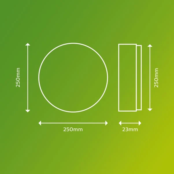 Philips Warm White Superslim Integrated LED Outdoor Flush Ceiling Light 5 Philips Warm White Superslim Integrated LED Outdoor Flush Ceiling Light - Image 3