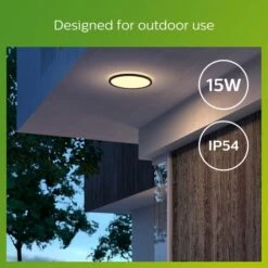 Philips Warm White Superslim Integrated LED Outdoor Flush Ceiling Light 21 Philips Warm White Superslim Integrated LED Outdoor Flush Ceiling Light -Home Lighting Store 30838295 alt05
