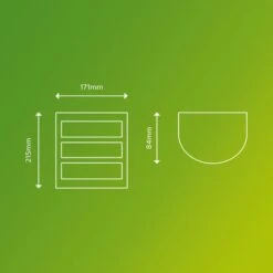 Philips Python Integrated LED Outdoor Wall Light, Warm White -Home Lighting Store 30838312 alt02