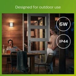 Philips Python Integrated LED Outdoor Wall Light, Warm White -Home Lighting Store 30838312 alt05