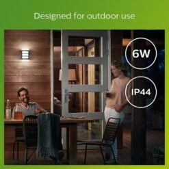 Philips Python Integrated LED Outdoor Wall Light, Cool White -Home Lighting Store 30838313 alt05